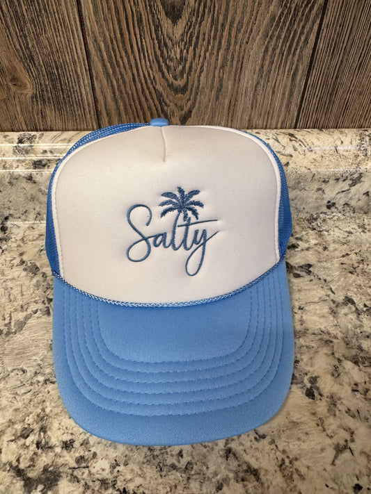 Salty Embroidered Trucker Hat