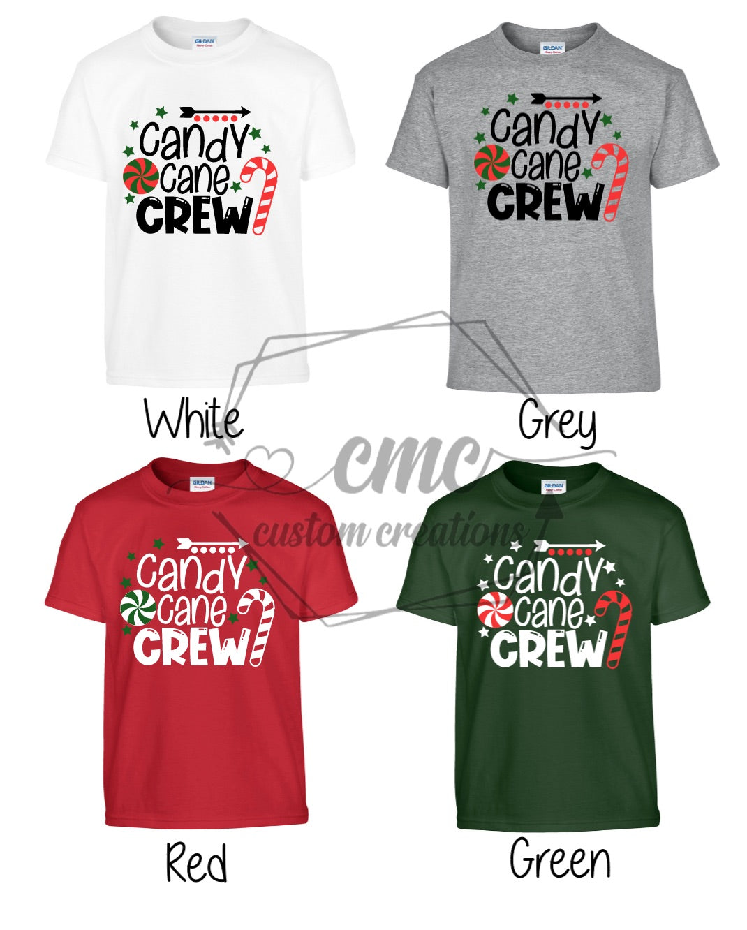Candy Cane Crew Kids Graphic T-Shirt