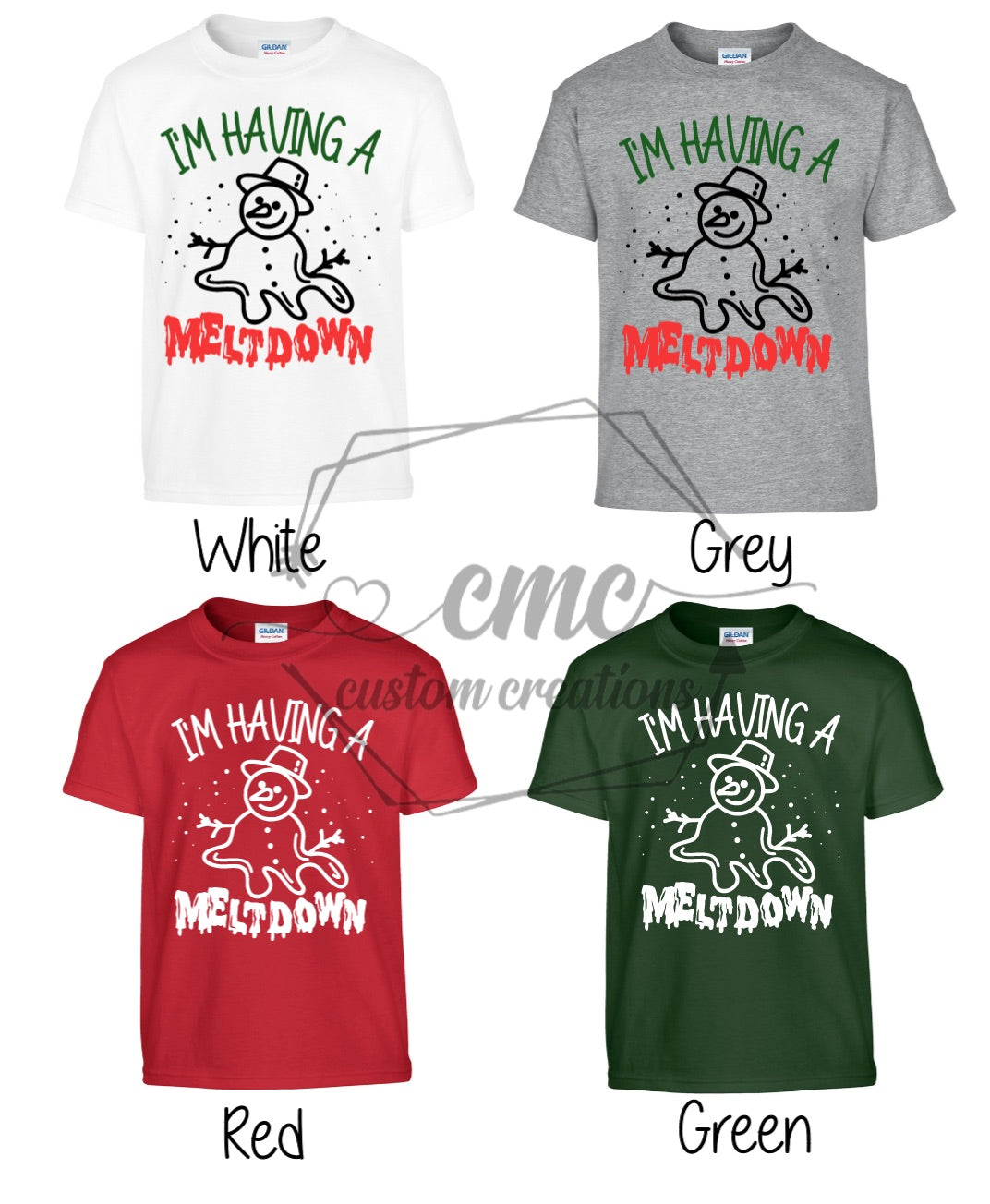 I'm Having A Meltdown Christmas Kids Graphic T-Shirt