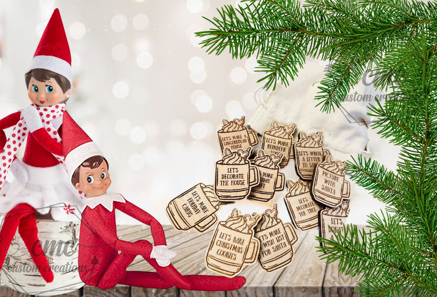 Hot Cocoa-Themed Activity Tokens