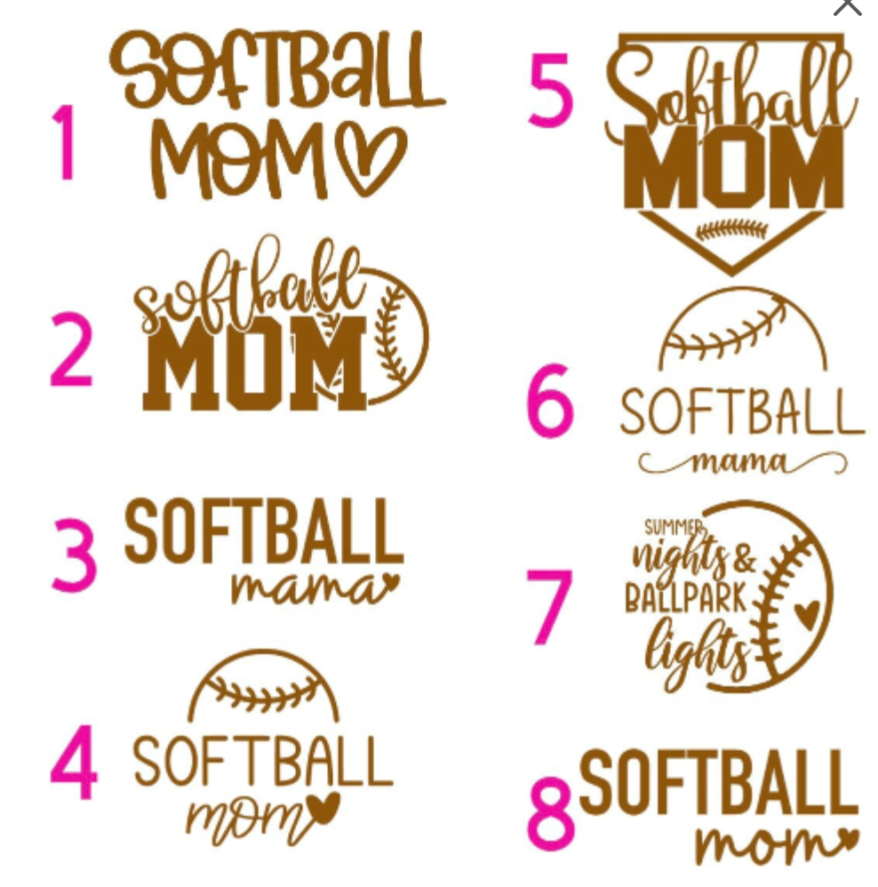 Softball Mom Wristlet Keychain