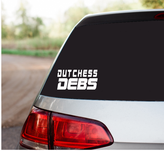 Duchess Debs Car Decal