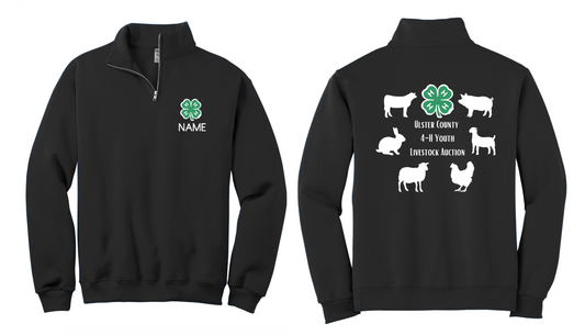 Ulster 4H Youth Livestock Auction Quarter Zip Sweatshirt