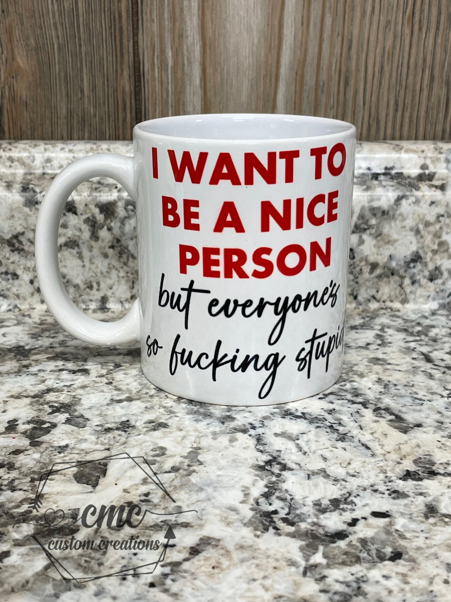 I Want To Be A Nice Person Hot Beverage Mug