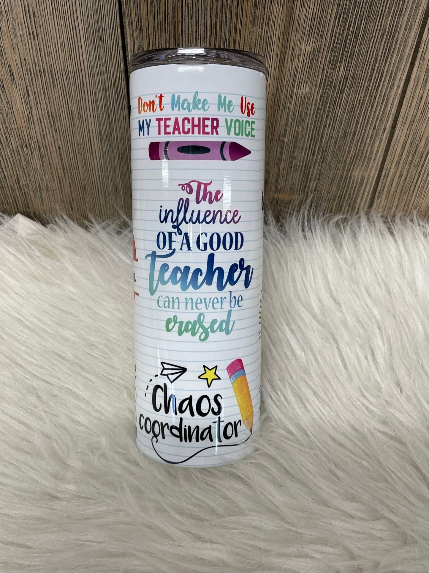 Teacher Appreciation 20 Oz. Skinny Tumbler Personalized