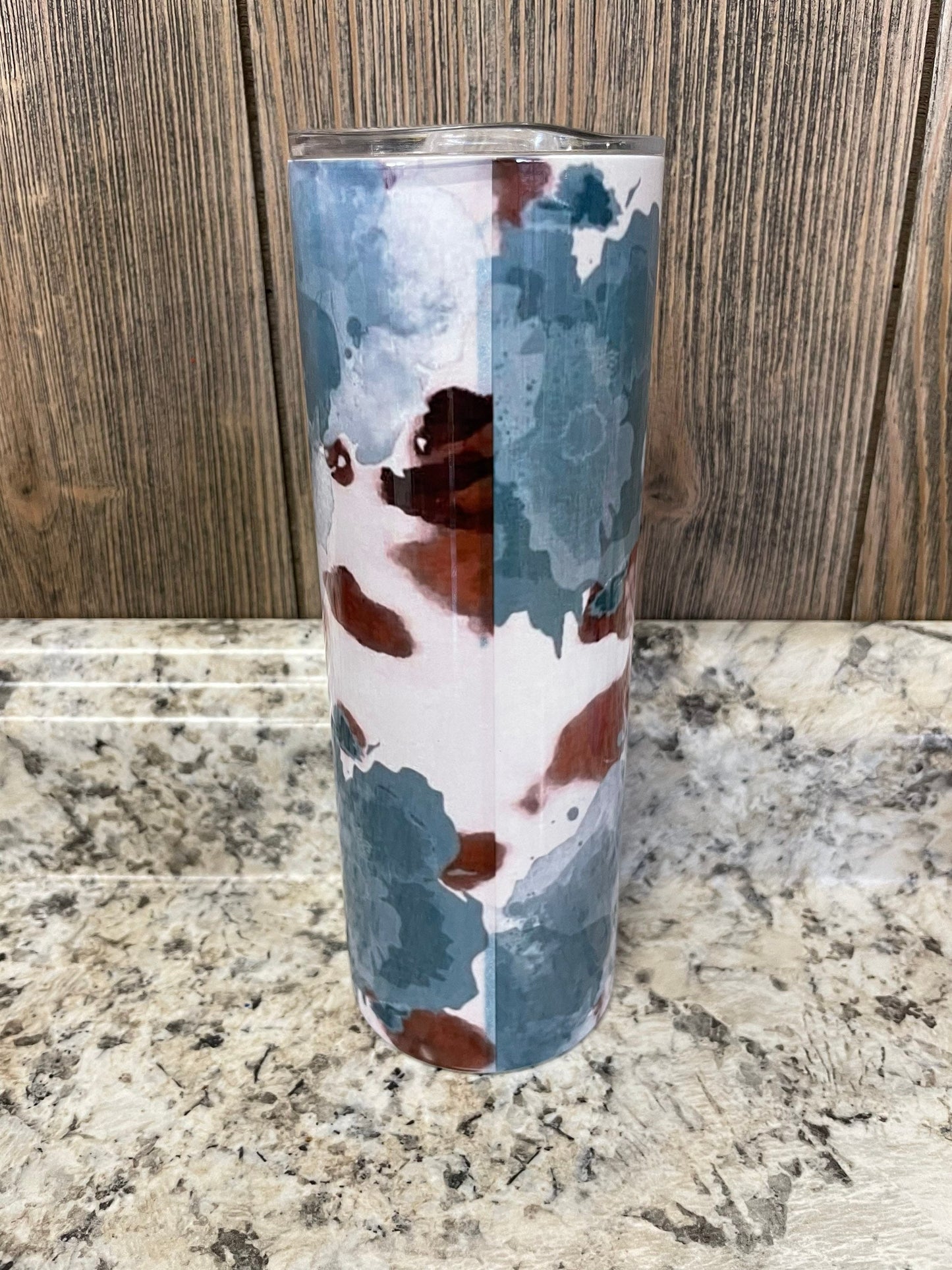 Should've Come With A Warning Cow Skull 20 oz Skinny Tumbler