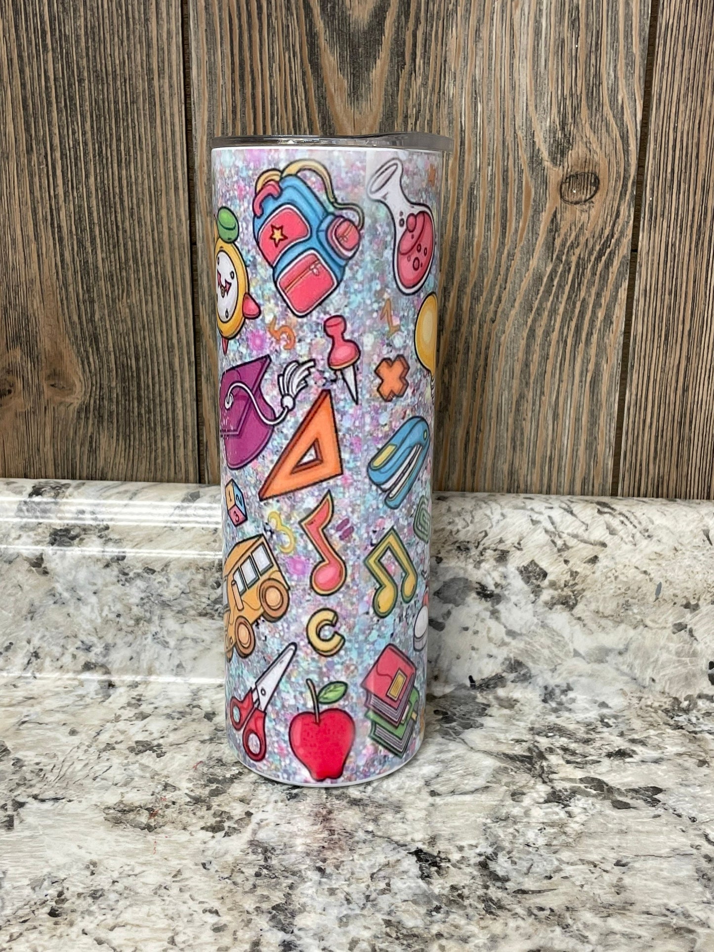 Teacher Life  20 Oz Stainless Skinny Tumbler