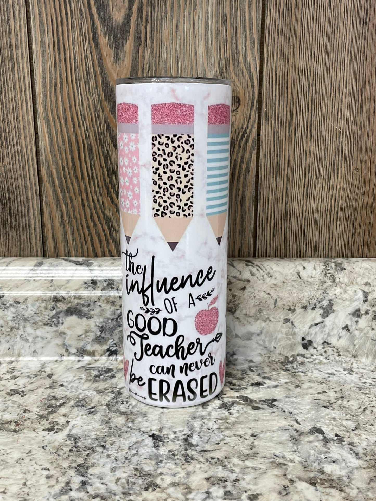 The Influence Of A Good Teacher Can Never Be Erased 20 Oz Skinny Tumbler