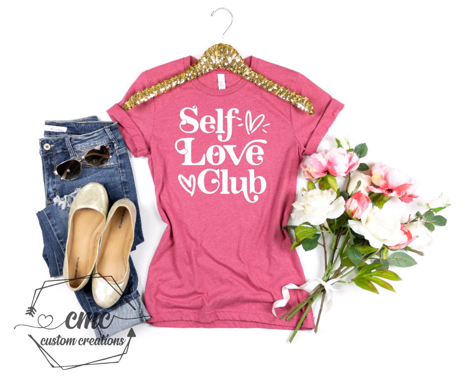 Self Love Club T-Shirt, Funny valentines shirts, Gifts for Women, Crewneck Graphic Tee