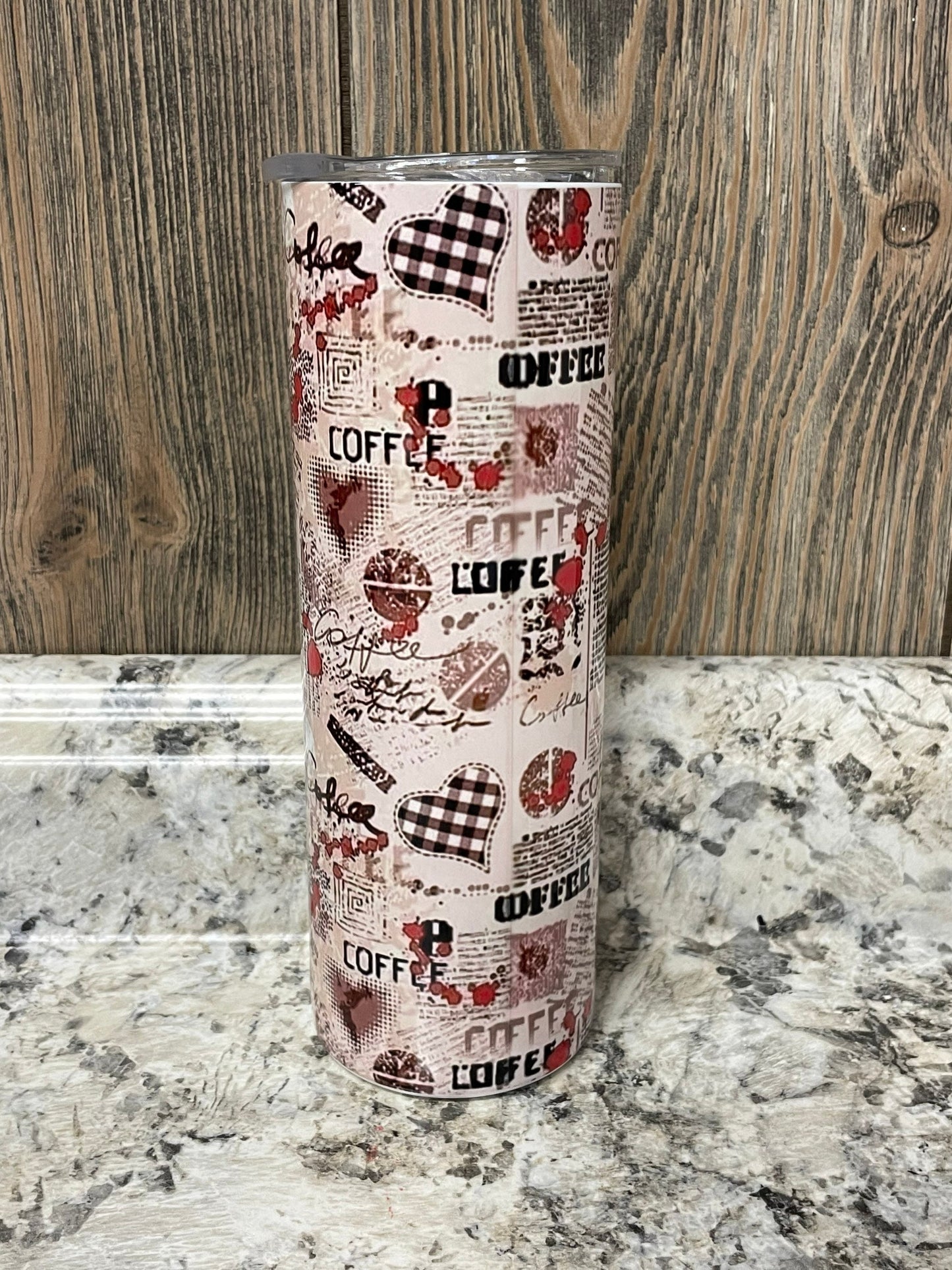 I Run On Coffee and Murder Shows 20 oz Stainless Skinny Tumbler