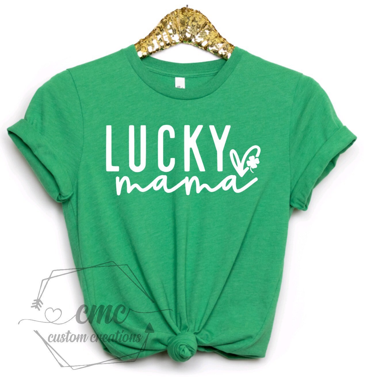 Lucky Mama T-Shirt, Funny St. Patrick’s Day shirts, St. Paddy’s Day, Gifts for Women, Crewneck Graphic Tee