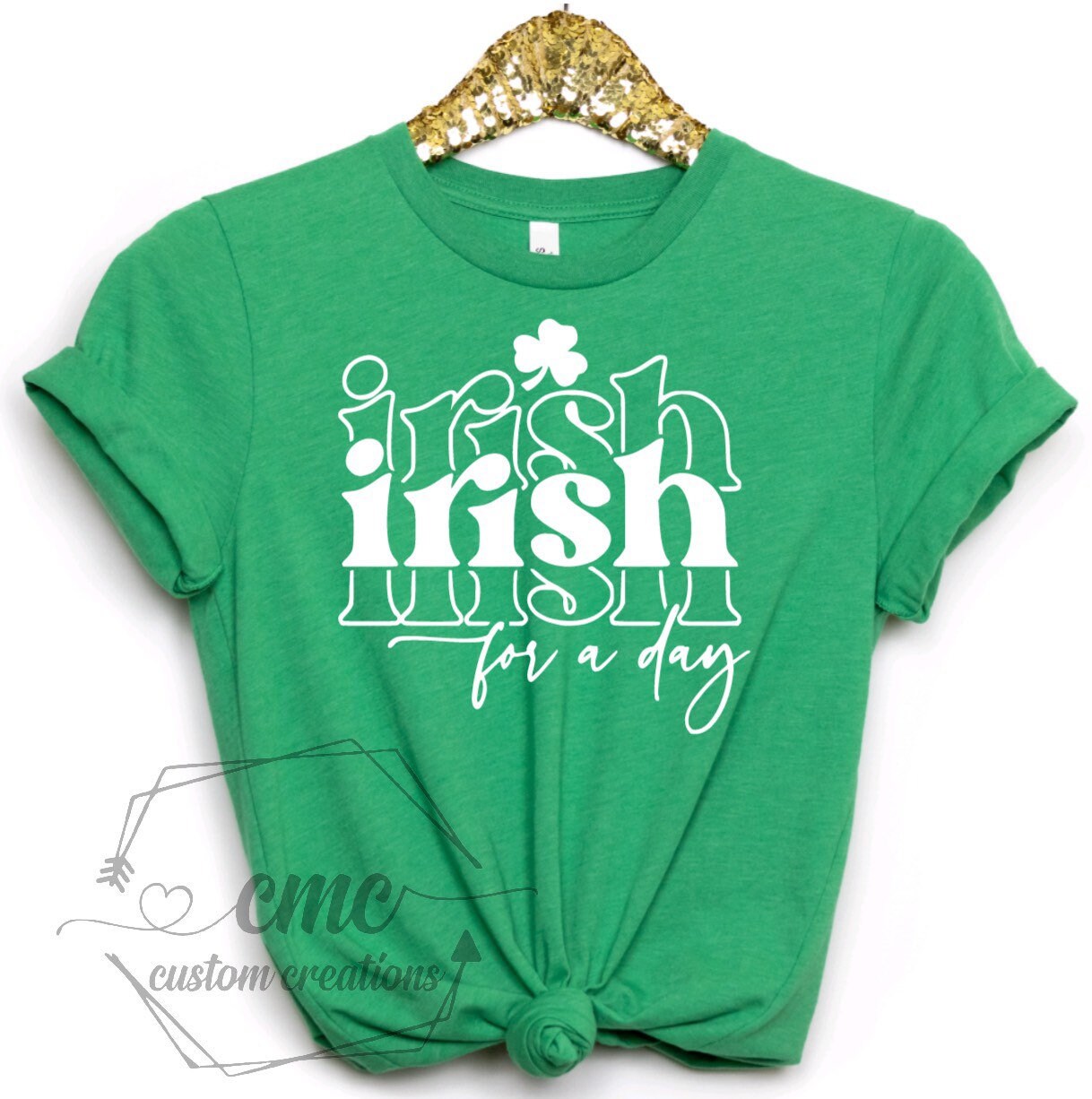 Irish for a Day T-Shirt, Funny St. Patrick’s Day shirts, St. Paddy’s Day, Gifts for Women, Crewneck Graphic Tee