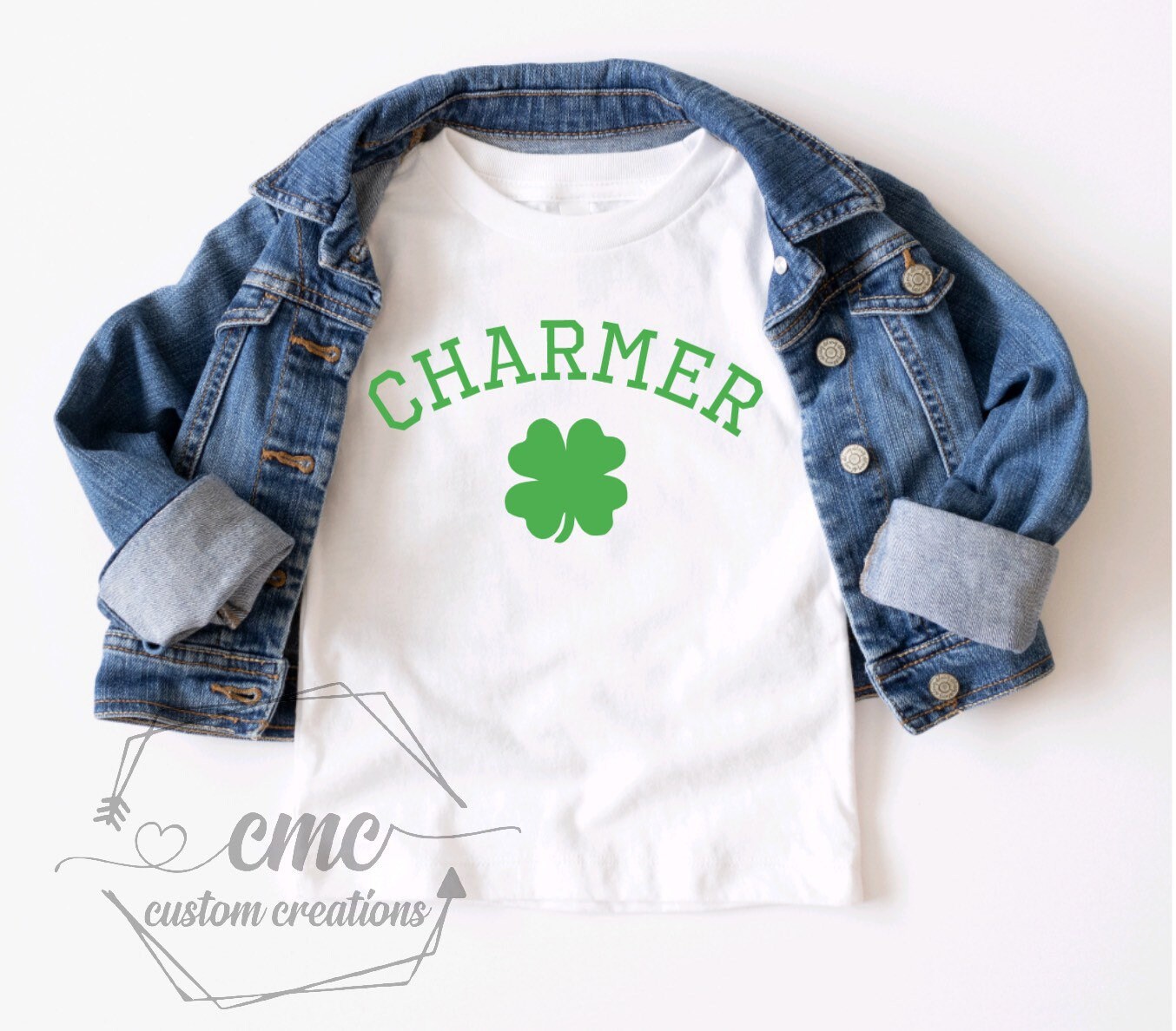 Charmer, Funny St. Patrick’s day shirts, Gifts for kids, children, Toddler, St. Paddy’s Crewneck Graphic Tee