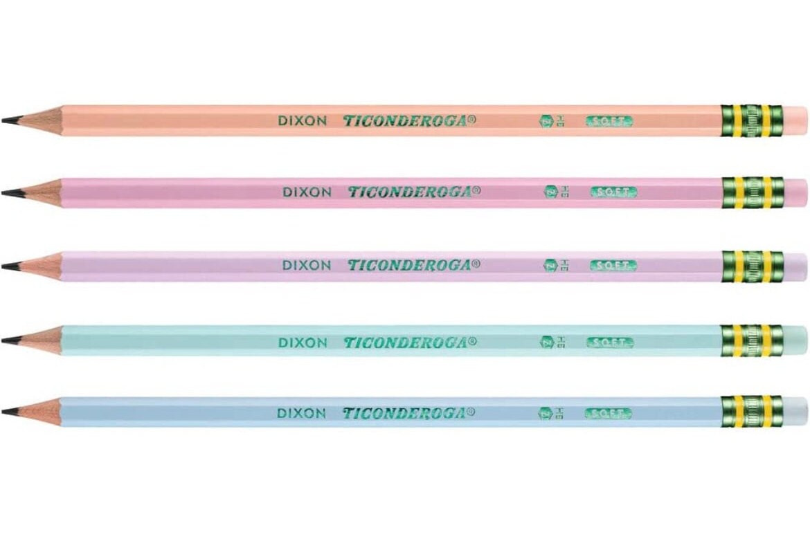 Personalized Laser Engraved Ticonderoga Pencils, Back To School Pencils, 10 pack